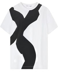 Comme des Garçons - Abstract-Print Cotton T-Shirt - Lyst