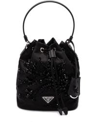 Prada - Tote Bag Mit Emailliertem Triangel-Logo - Lyst