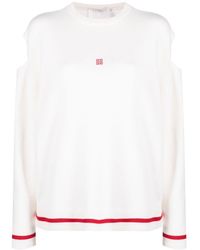 Givenchy - Intarsia-logo Cut-out Jumper - Lyst