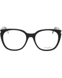 Saint Laurent - Sl 897 Round-Frame Glasses - Lyst