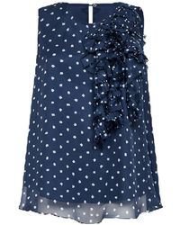 P.A.R.O.S.H. - Top Con Volantes - Lyst