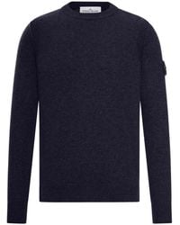 Stone Island - Trui Met Ronde Hals - Lyst