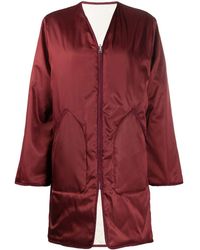 Filippa K York Quilted Reversible Coat - Red