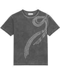 Blumarine - Stud-Embellished Eyelet T-Shirt - Lyst