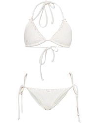 LoveShackFancy - Harbour Bikini Mit Schleifendetail - Lyst
