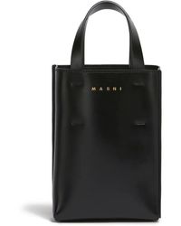 Marni - Kleine Museo Leren Shopper - Lyst
