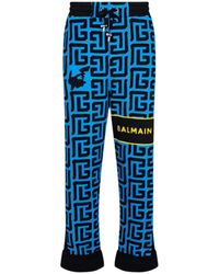 Balmain - X Pokemon Monogram-Print Cotton Track Pants - Lyst