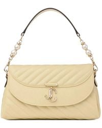 Jimmy Choo - Avenue Curve Quilted Shoulder Bag - Lyst