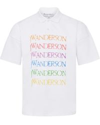 JW Anderson - Poloshirt Mit Logo-Print - Lyst