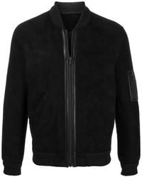 Liska - Ribbed Trim Bomber Jacket - Lyst