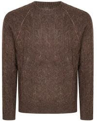 Diana Studio - Cable-Knit Raglan-Sleeve Sweater - Lyst