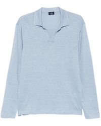 Barba Napoli - Long-Sleeve Polo-Collar T-Shirt - Lyst