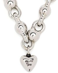 Acne Studios - Chunky-chain Heart-pendant Necklace - Lyst