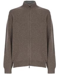 Della Ciana - Zip-Up High-Neck Sweater - Lyst
