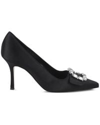 Manolo Blahnik - Hangisi Crystal-Buckle Pumps - Lyst