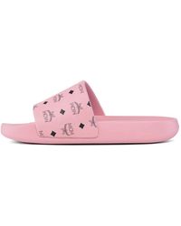 MCM - Monogram-Print Slides - Lyst