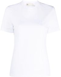 Tory Burch - Logo Cotton T-shirt - Lyst