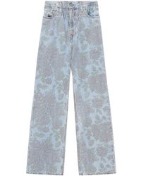 Ganni Jeans X Levis con stampa - Grigio