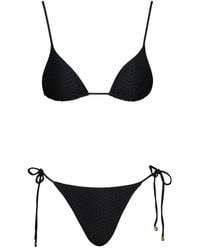 Noire Swimwear - Nikki Snakeskin-Effect Bikini Set - Lyst