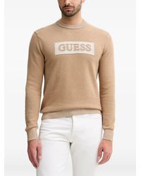 Guess - Logo-Detail Sweater - Lyst