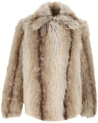 Bully - Jacke Aus Faux Fur Mit Schnallenkragen - Lyst