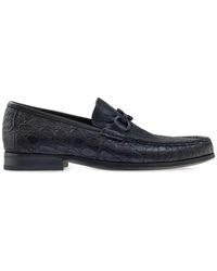 Ferragamo - Gancini-detail Leather Loafers - Lyst