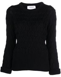 Thom Browne - Sweater With Woven Design - Lyst