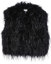forte_forte - Feather-Effect Sleeveless Jacket - Lyst