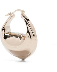 FEDERICO CINA - Tortellino Curved Brass Hoop Earrings - Lyst