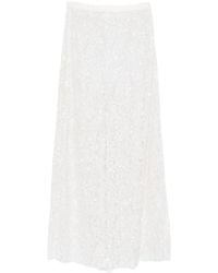 P.A.R.O.S.H. - Falda Larga Con Lentejuelas - Lyst