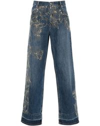 Isabel Marant - Juro Embroidered-Motif Jeans - Lyst