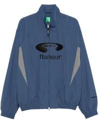 flâneur - Music Logo-Embroidered Track Jacket - Lyst