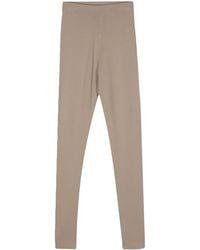 Calvin Klein - Full-Length Form-Fitting Leggings With Smooth Texture - Lyst