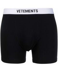 Vetements Shorts mit Logo - Schwarz