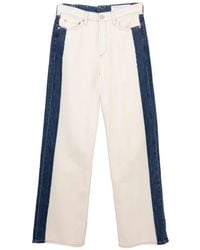 Rag & Bone - Jean Droit À Design Bicolore - Lyst