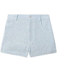 IRO - Shorts a vita alta in tweed - Lyst