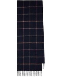 Paul Smith - Signature-Check Wool-Cashmere Scarf - Lyst