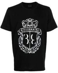 Billionaire - Logo-Print Detail T-Shirt - Lyst