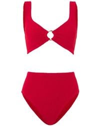 Hunza G - Nadine Hoop-Detail Bikini - Lyst