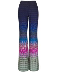 Missoni - Dégradé Viscose Lamé Flare Trousers - Lyst