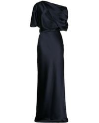 Amsale - Off-Shoulder Draped-Detail Gown - Lyst