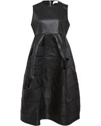 Comme des Garçons - Layered Satin Midi Dress - Lyst
