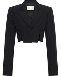 Dion Lee - Cut-out Detail Cropped Blazer - Lyst