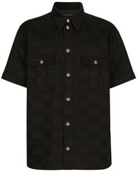 Dolce & Gabbana - Dg Logo Short-sleeve Shirt - Lyst