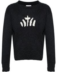 Visvim - Intarsia-Knit Silk Sweater - Lyst
