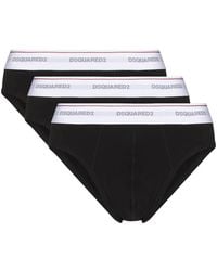 DSquared² - Set Van Drie Slips Met Logoband - Lyst