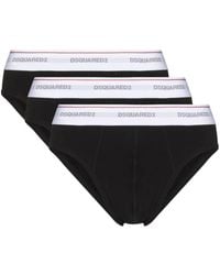 DSquared² - Set Van Drie Slips Met Logoband - Lyst