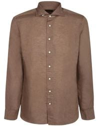 Dell'Oglio - Long-Sleeve Button-Up Shirt - Lyst