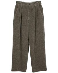 Ziggy Chen - Chenille Cloth Straight-Leg Trousers - Lyst