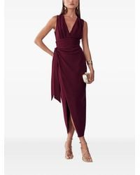 BWLDR - Knot-Detail Midi Dress - Lyst